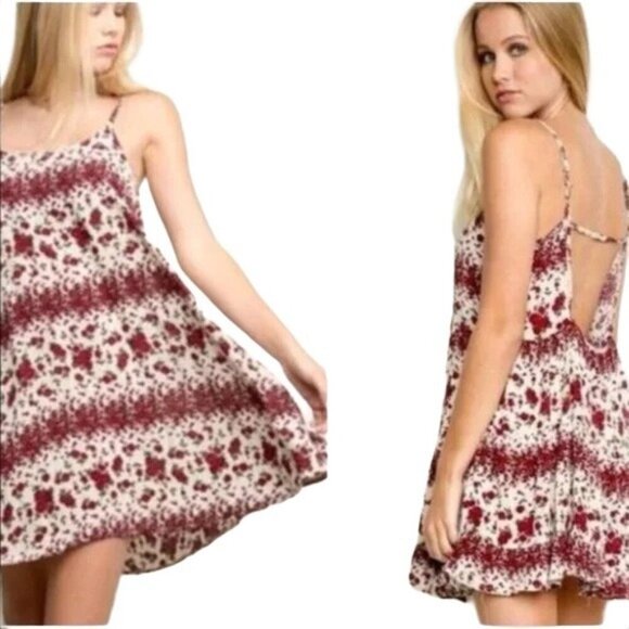 Brandy Melville Rambling Roses Slip Mini Dress - Picture 1 of 7